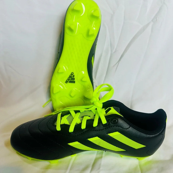 Adidas Kids’ Goletto VIII FG Soccer Cleats – Black/Yellow – Size 5 - Picture 6 of 7